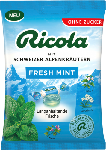 18 75g Pg Ricola Fresh Mint zuckerfrei 