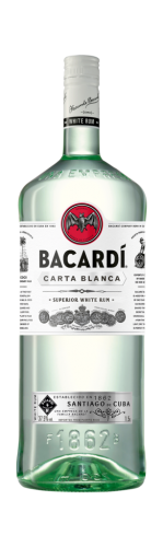 1 1.50l Fl Bacardi Carta Blanca 37.5%  