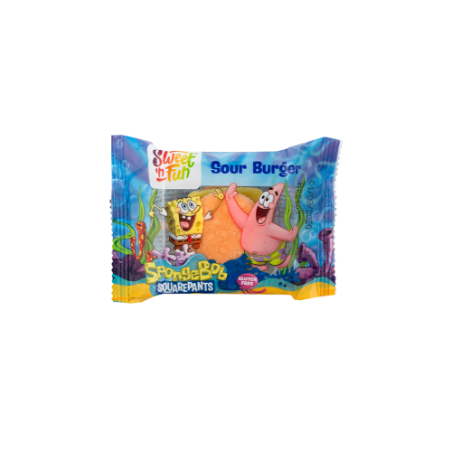 24 40g Pg Sweet'n Fun SpongeBob Sour Burger 