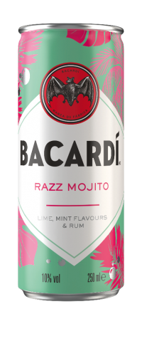 12 0.25l Ds Bacardi Razz Mojito 10% 