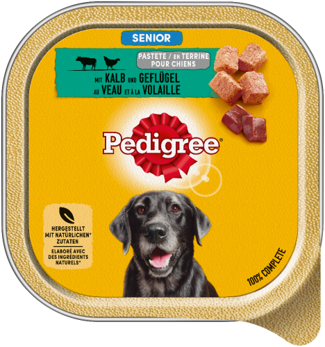 10 300grPg Pedigree Hundefutter Kalb und Geflügel Senior 
