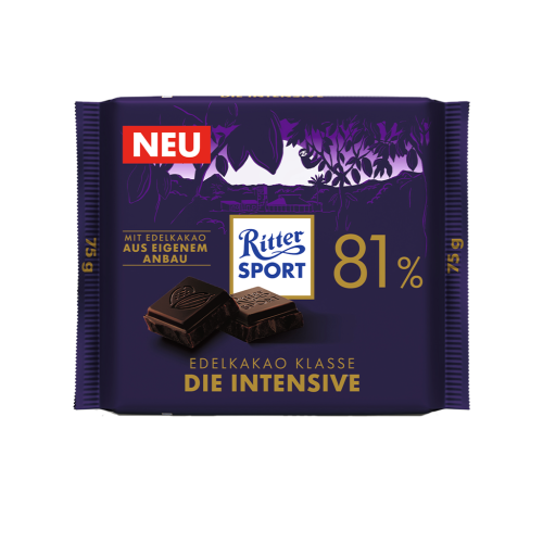 15 75g Ta Ritter Sport Edelkakao Die Intensive 81% 