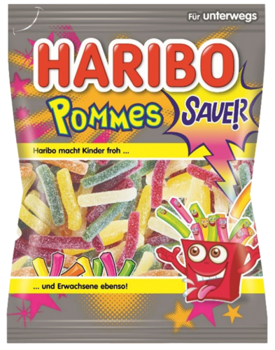 24 100g Bt Haribo Saure Pommes 