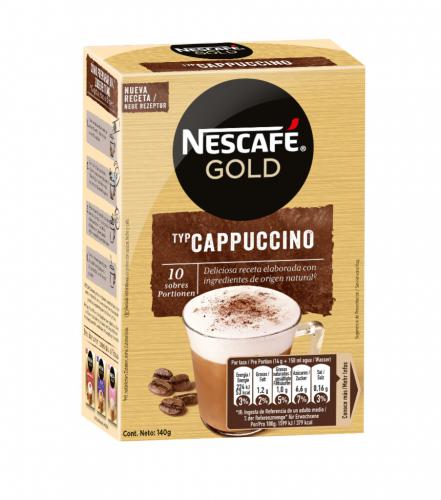 6 140g Pg Nescafé Gold Cappuccino 10 Portionen 