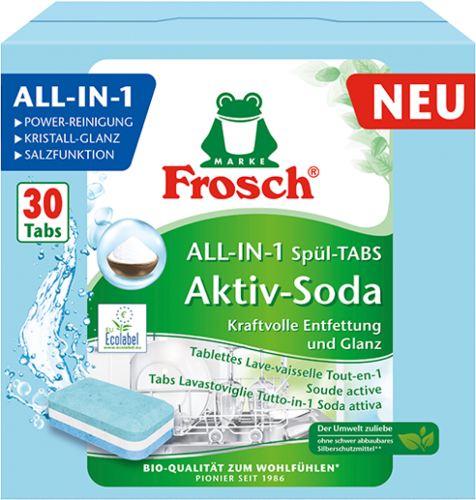 8 540g Pg Frosch Geschirrspültabs All in 1 Aktiv Soda 
