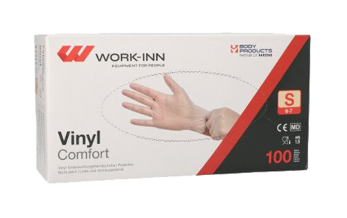 1 100St Pg Vinylhandschuhe ungepudert Größe S  