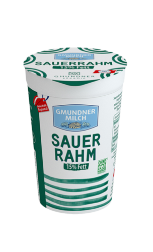 1 250g Be Gmundner Milch Sauerrahm  