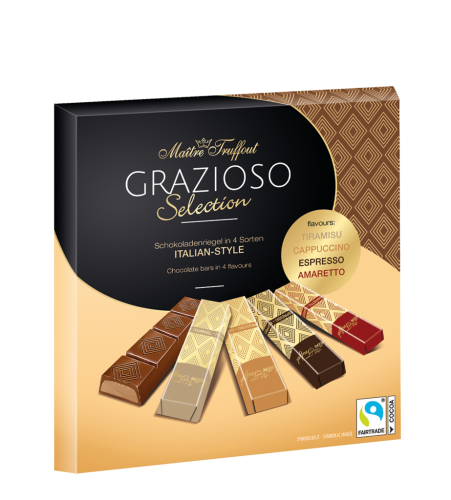 25 200g Pg Maitre Truffout Grazioso Selection Pralinenriegel Italian Style  
