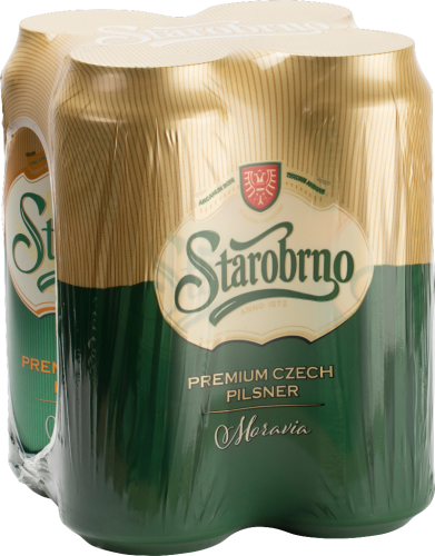 6 4/0.50MP Starobrno Premium czech Pilsner Dose 