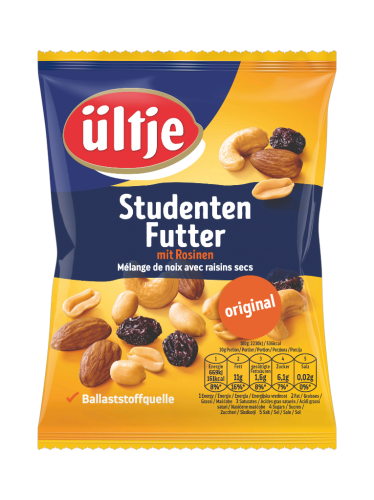 12 200grPg Ültje Studenten Futter mit Rosinen 