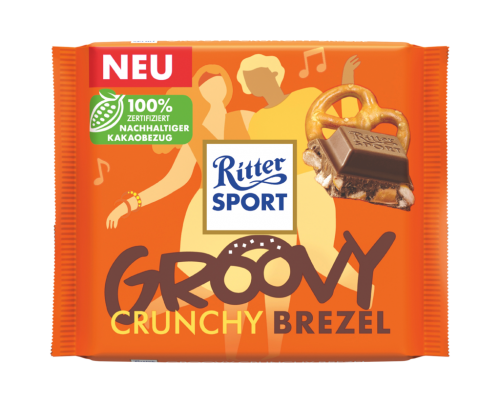 11 100grPg Ritter Sport Crunchy Brezel Tafel 