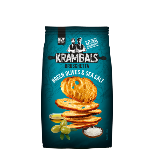 12 70g Pg Krambals Bruschetta Green Olives & Sea Salt 