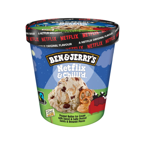 8 465ml Pg TKK Ben&Jerrys Eisbecher Netflix & Chilll'd 