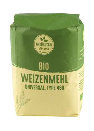 10 1kg Pg Natürlich für uns BIO Weizenmehl T480 