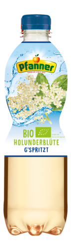 12 0.50lFl Pfanner Bio Holunderblüte gespritzt PET 