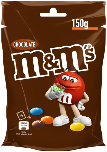 15 150g Pg M&M's Schokolade Standbeutel 