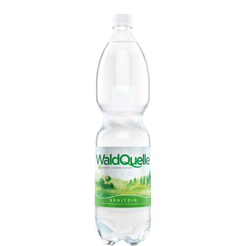 6 1.50l Fl Waldquelle Mineralwasser spritzig PET EWP 