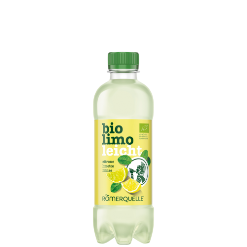 12 0.375l Fl Römerquelle Biolimo leicht Zitrone Limette Minze PET EWP 
