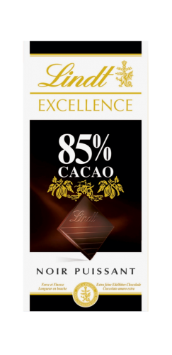 20 100g Ta Lindt Excellence Cacao 85% 