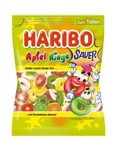 12 200gr Bt Haribo Apfel Ringe 