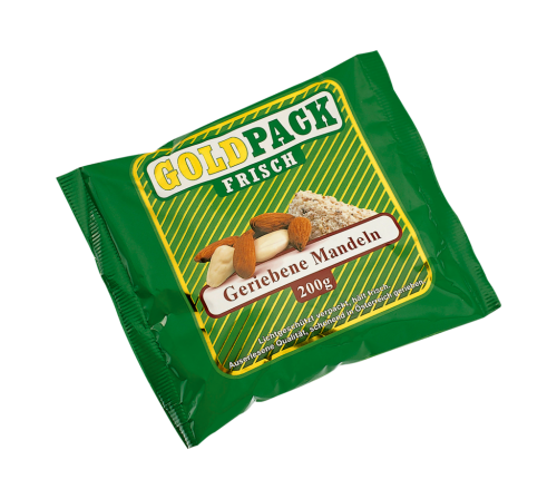 10 200g Pg Goldpack Frisch Mandeln gerieben 