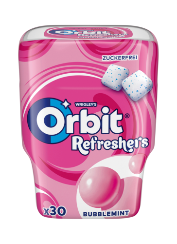 6 30 St Pg Orbit Refreshers Kaugummi Bubblemint Bottels 