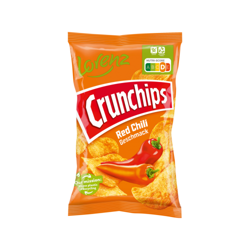 10 150g Pg Lorenz Crunchips Red Chili 
