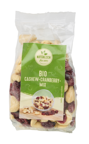 10 150g Pg Natürlich für uns BIO Cashew Cranberry Mix 