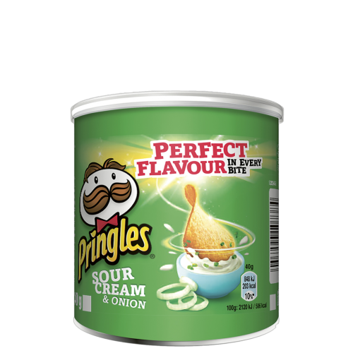 12 40g Ds Pringles Sour Cream & Onion 