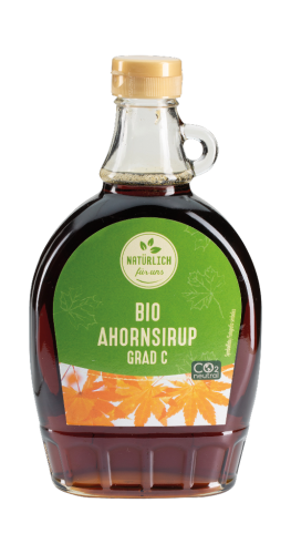 4 375ml Fl Natürlich für uns BIO Ahornsirup  