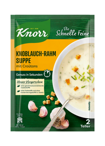 10 69g Bt Knorr Knoblauch-Rahm-Suppe 