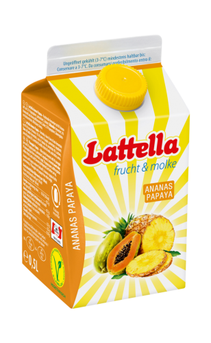 12 0.50l Pg Lattella Ananas/Papaya 