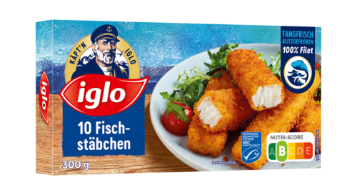 12 300g Pg TKK Iglo MSC Fischstäbchen 