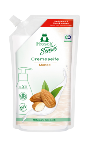 6 500ml Pg Frosch Senses Seife Mandel Nachfüllung  