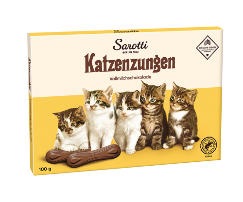 10 100g Pg Sarotti Katzenzungen Vollmilch  