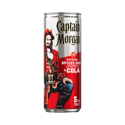 12 0.25l Ds Captain Morgan Cola Vol. 5% EWP 