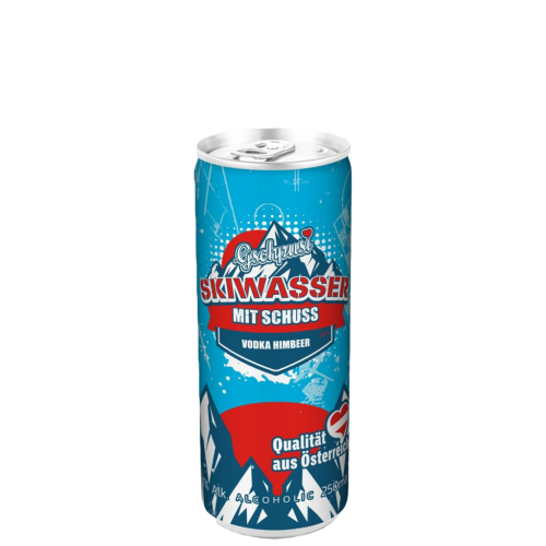 12 0.25l Ds Gschpusi Skiwasser Himbeer mit Schuss EWP 