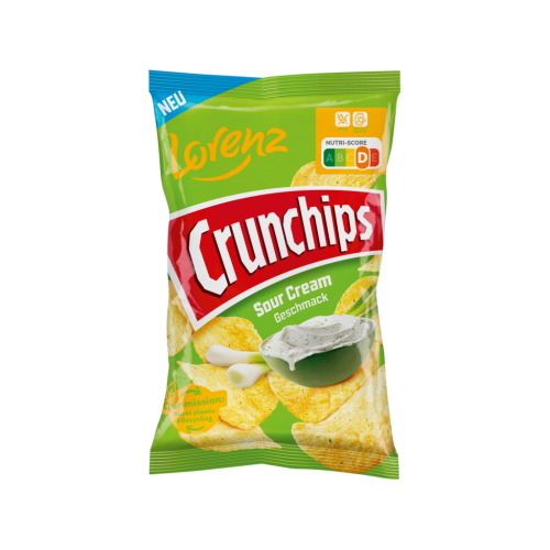 10 150g Pg Lorenz Crunchips Sour Cream 