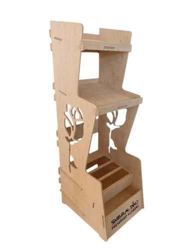 1 Stk DP Smeraldino Leerdisplay Holz  