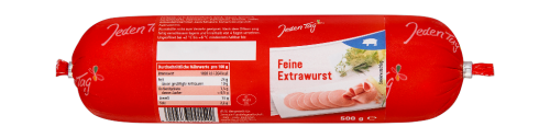 10 500gr St Jeden Tag Feine Extrawurst Stange 