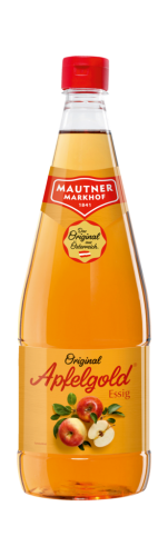 12 1.00l Fl Mautner Markhof Apfelgold Apfelessig  PET 