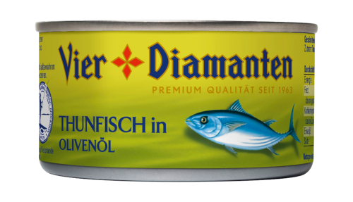 24 185g Ds Vier Diamanten Thunfisch in Olivenöl  