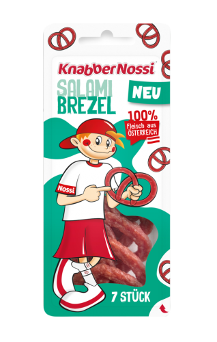 6 50grPg Knabbernossi Salami Brezel 