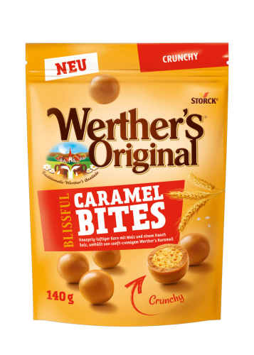 12 140gr Pg Werthers Original Caramel Bites Crunchy 