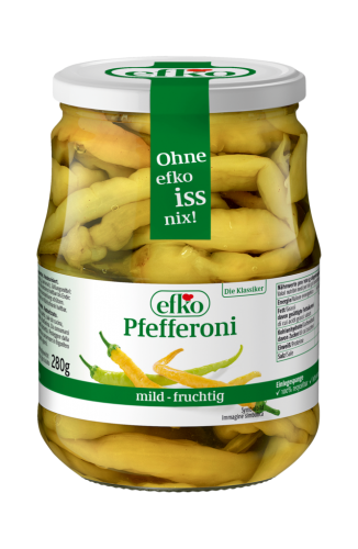 6 720ml Gl Efko Pfefferoni mild fruchtig 