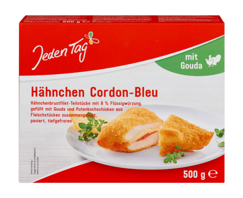 10 500grPg TKK Jeden Tag Hähnchen Cordon Bleu 