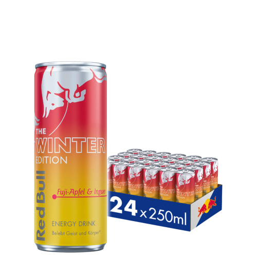 24 0.25l Ds Red Bull Winter Edition Fuji Apfel & Ingwer EWP 