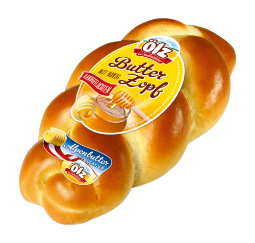 1 500gr Pg Ölz Butterzopf mit Honig 