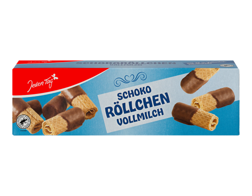 24 125g Pg Jeden Tag Schoko Röllchen Vollmilch 