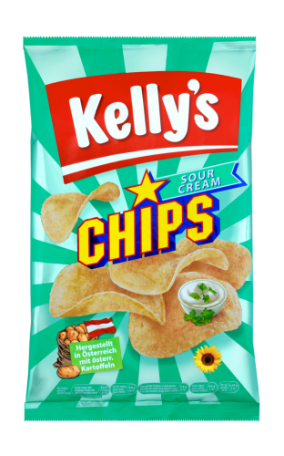 18 150g Pg Kelly´s Chips Sour Cream 